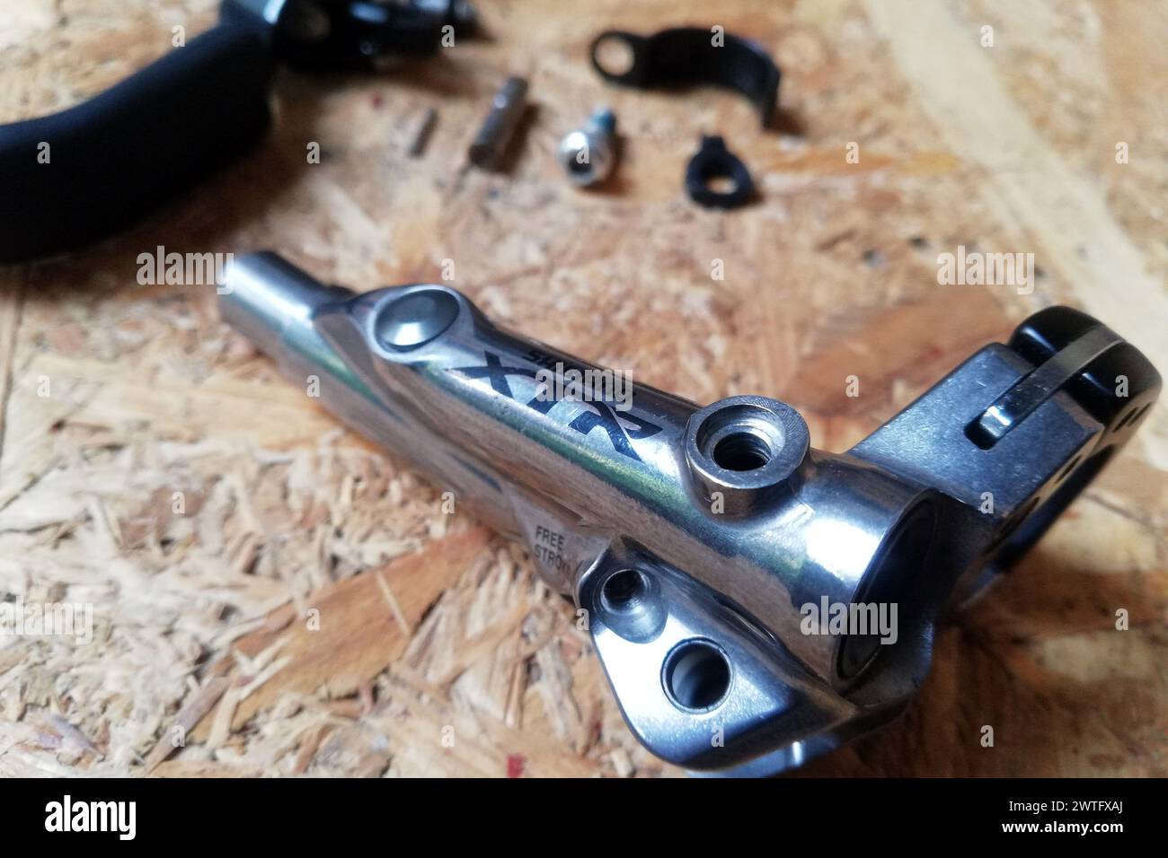Shimano XTR mountain bike brake lever Stock Photo