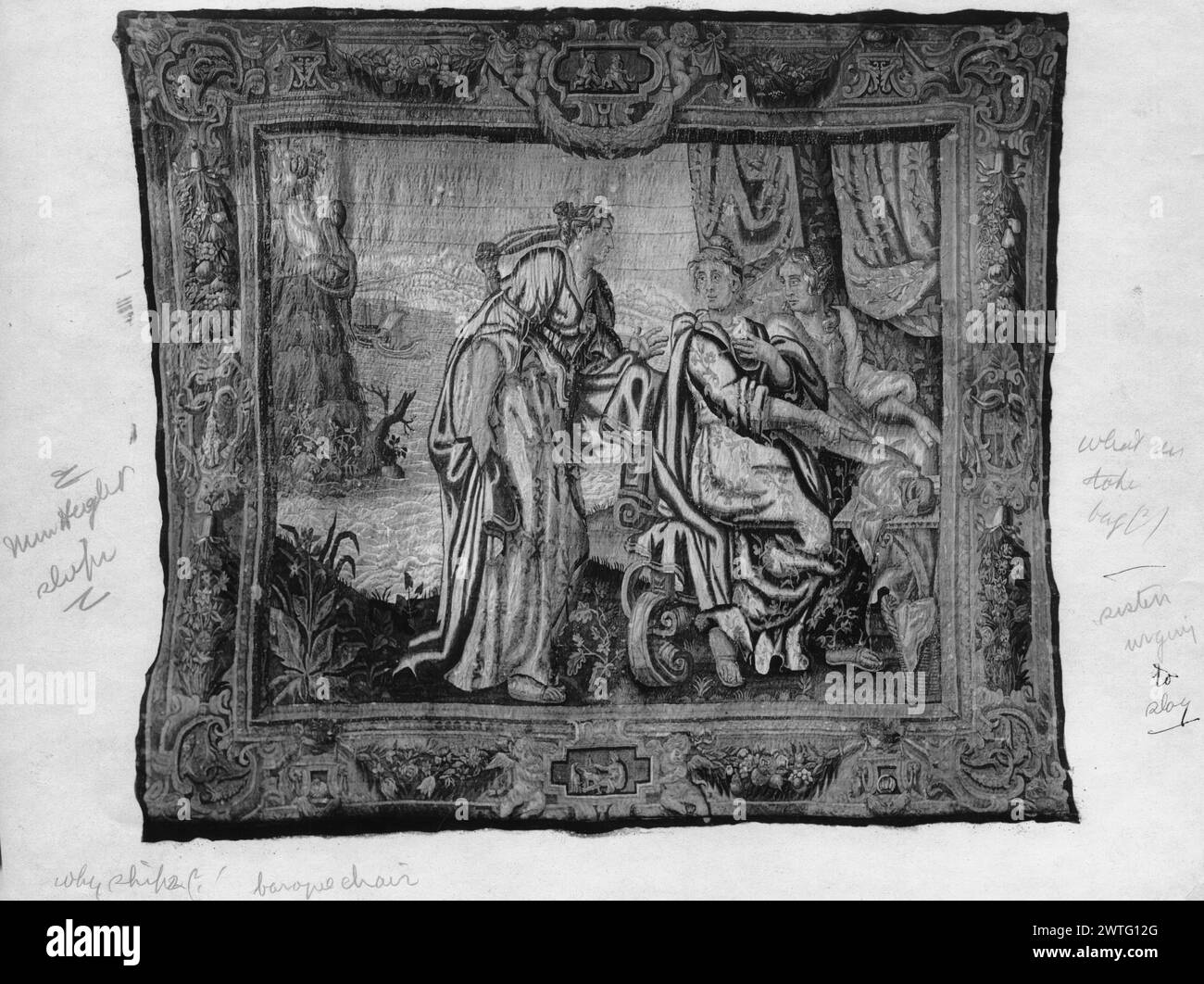 Psyche and her sisters. unknown c. 1600-1650 Tapestry Dimensions: H 10