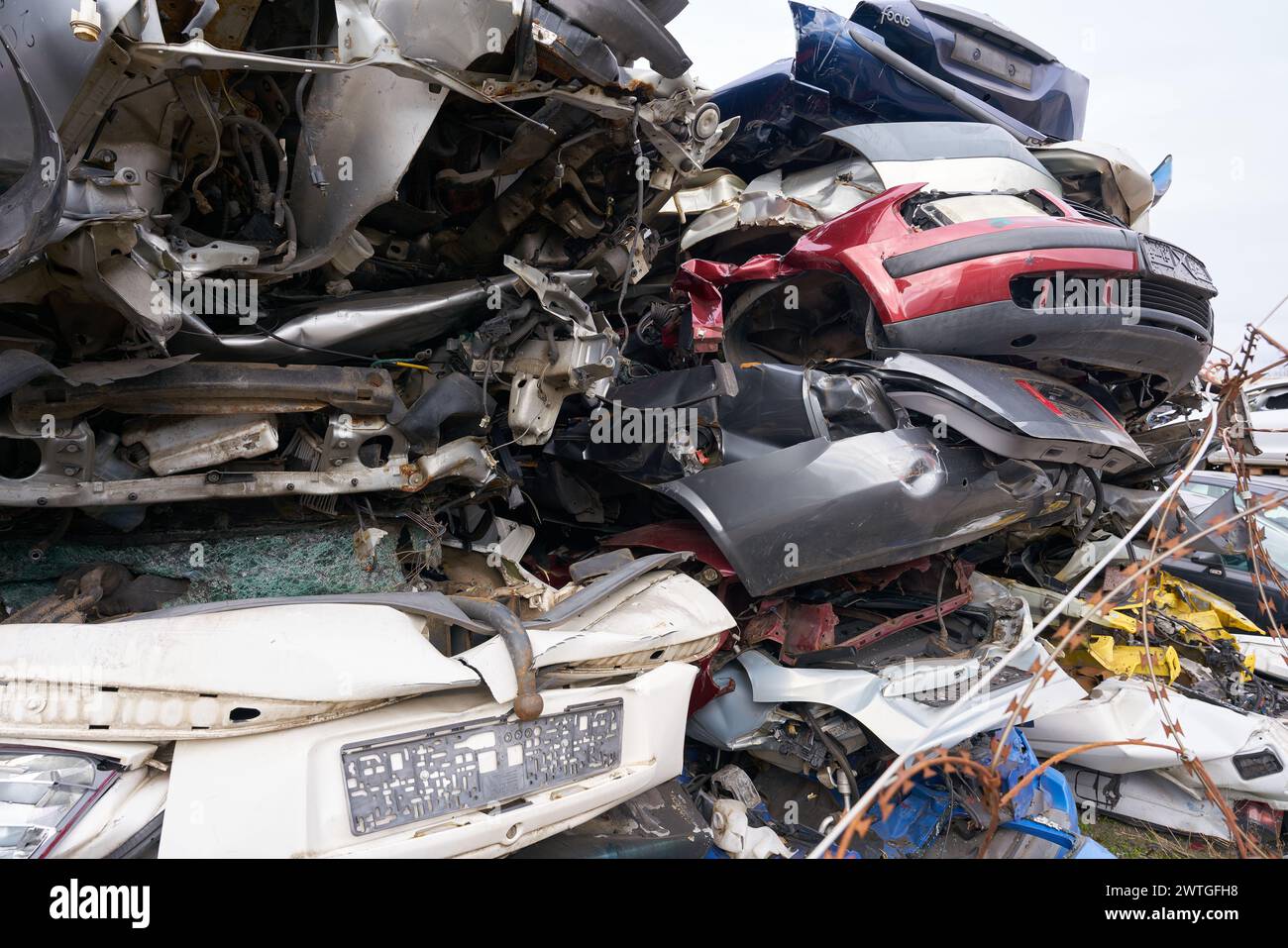 Car junkyard scrap yard germany hi-res stock photography and images - Alamy