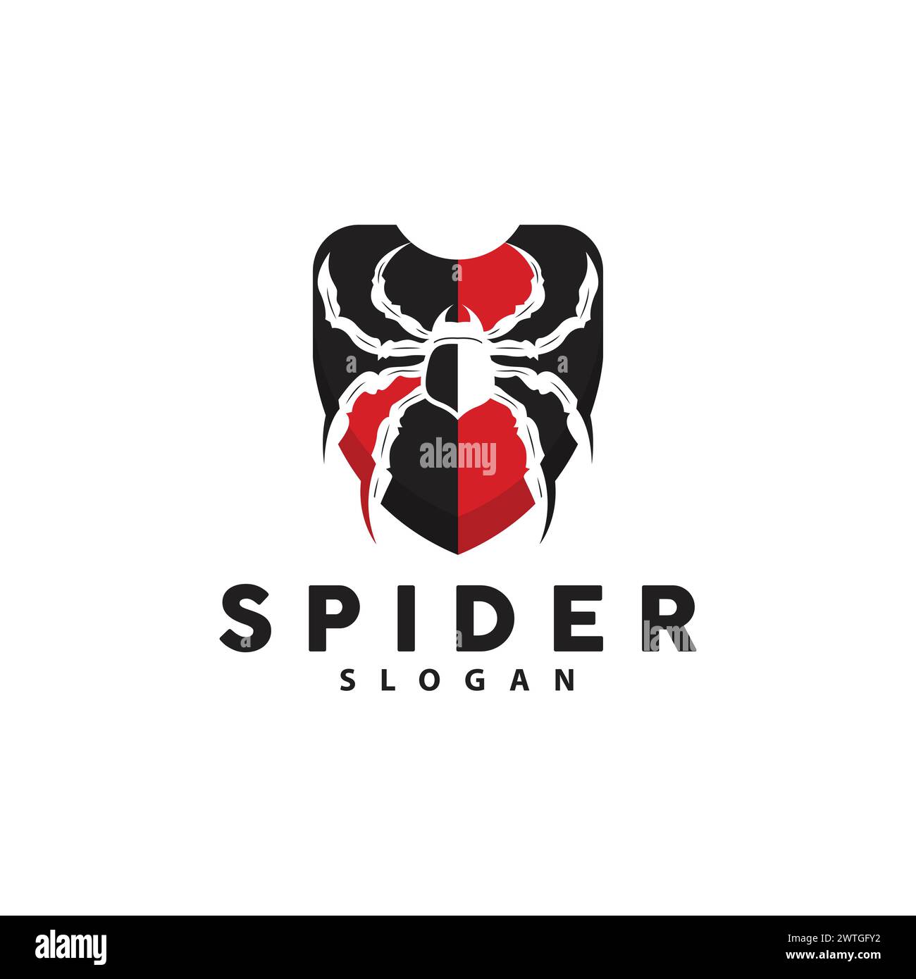 Spider Logo, Insect Animal Vector, Premium Vintage Design, Icon
