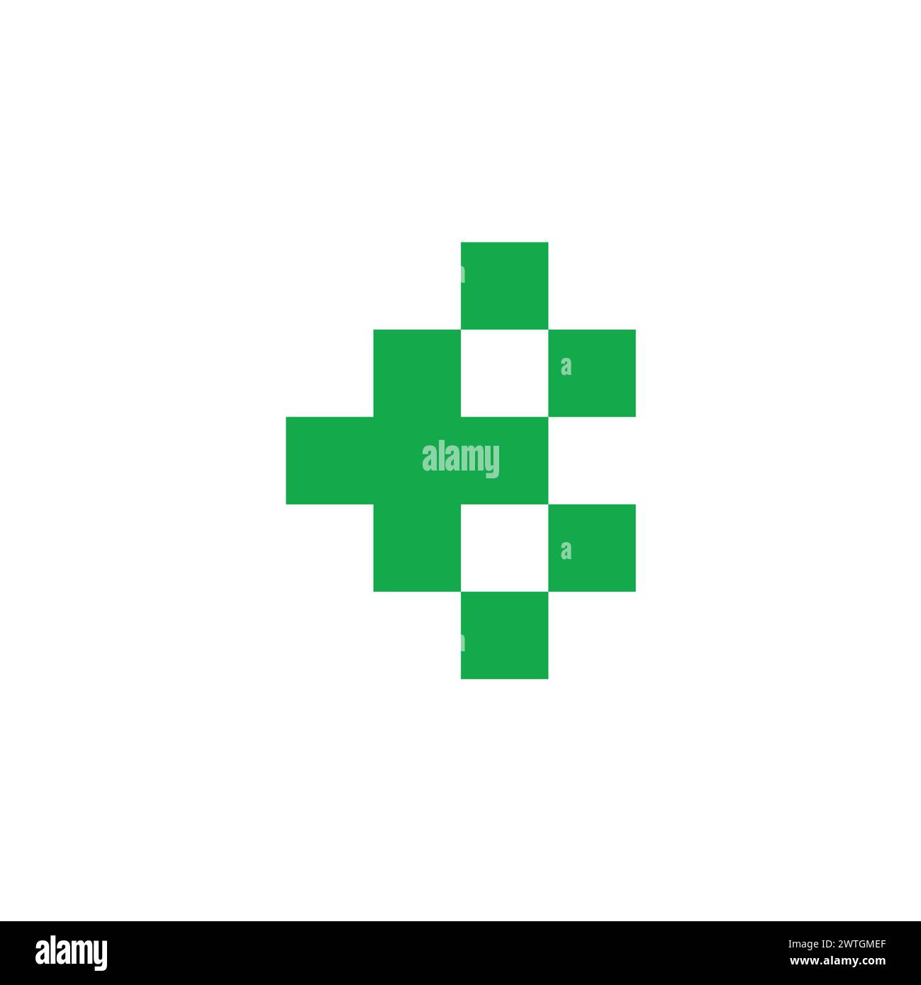 letter b plus medical green logo vector Stock Vector Image & Art - Alamy