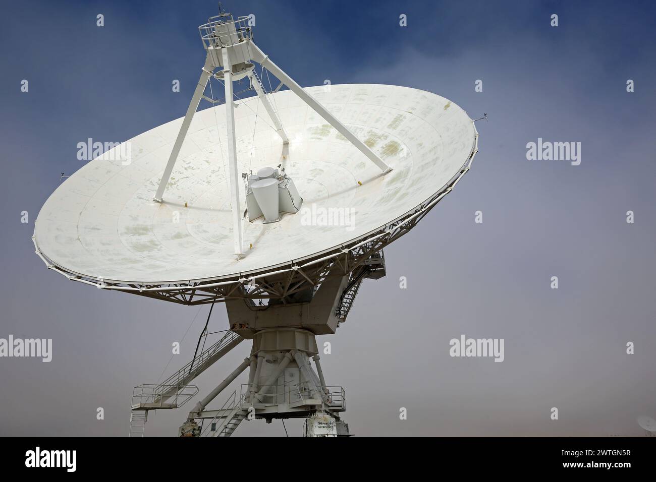 Antenna close up - Very Large Array, New Mexico Stock Photo