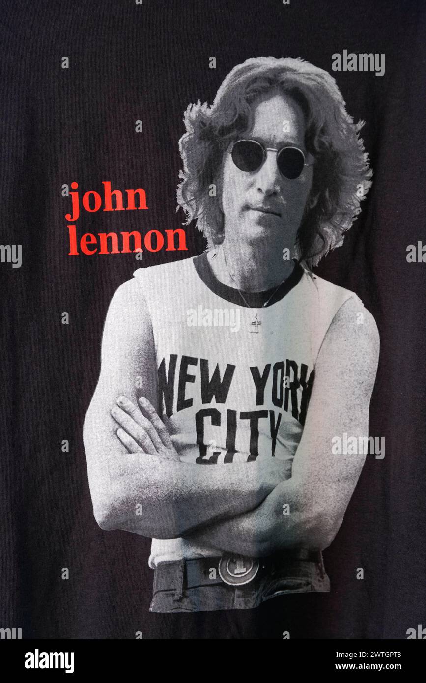 John lennon new york t shirt hot sale