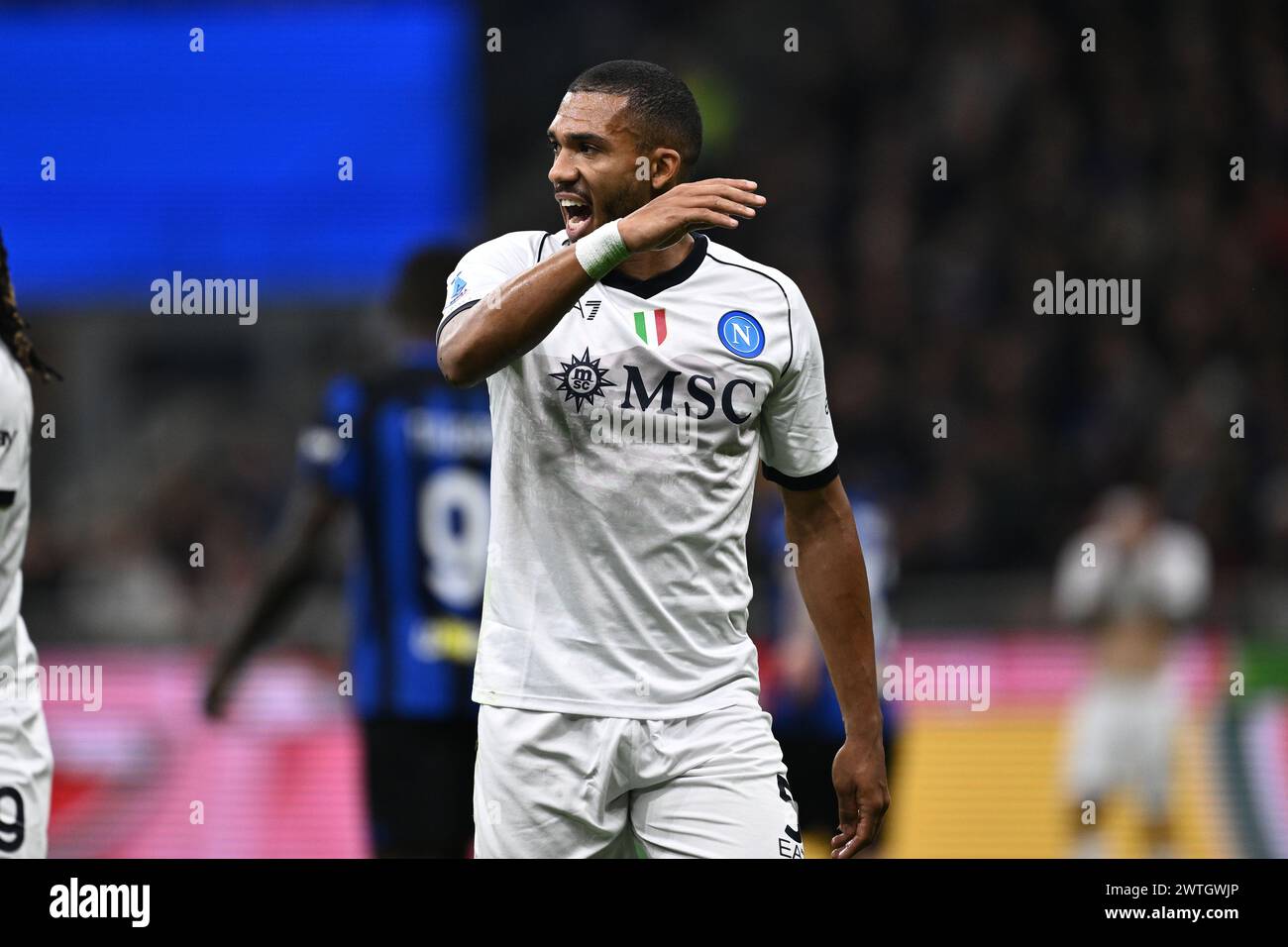 Juan Jesus (Napoli) during the Italian Serie A match between Inter 1-1 Napoli at Giuseppe Meazza Stadium on March 17, 2024 in Monza, Italy. Credit: Maurizio Borsari/AFLO/Alamy Live News Stock Photo