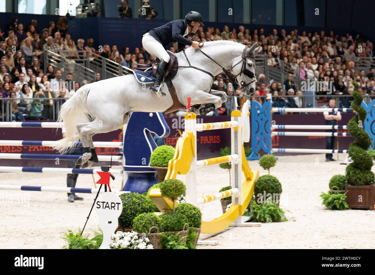 Paris, France. 17th Mar, 2024. Philippe Rozier riding during the Grand ...