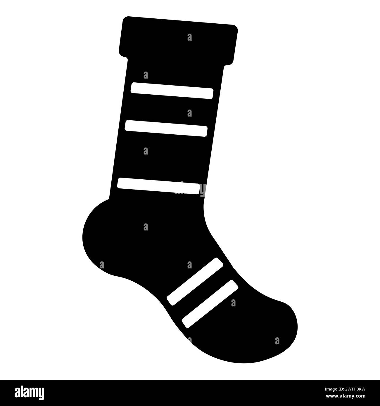 black vector sock icon on white background Stock Vector Image & Art - Alamy