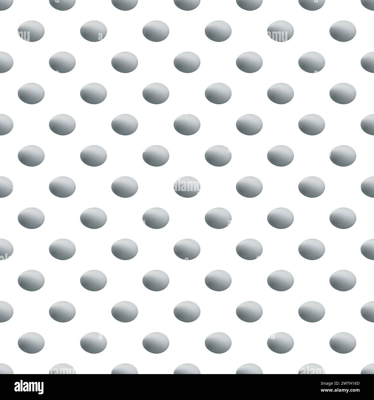 Seamless Pattern of Silver Egg on on white background Stock Photo