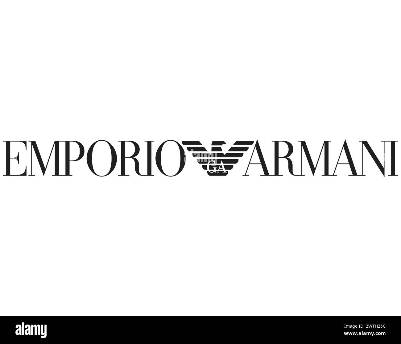 Emporio Armani logo prepared and cleaned in vector Stock Vector