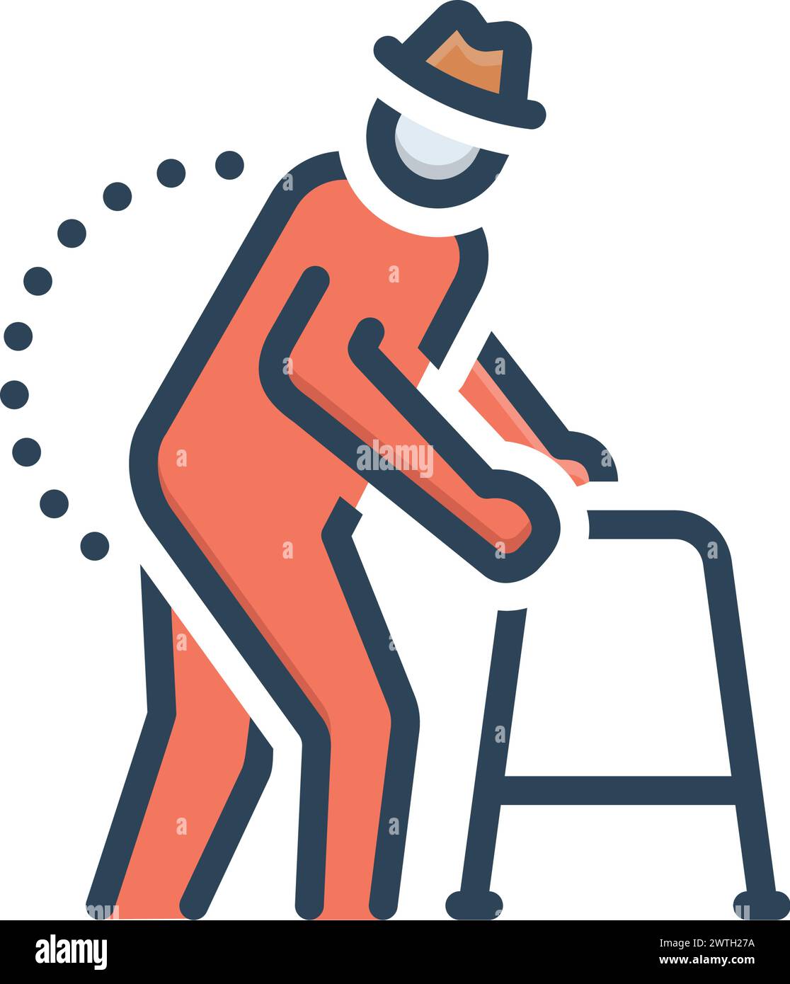 Icon for mobility, motility Stock Vector