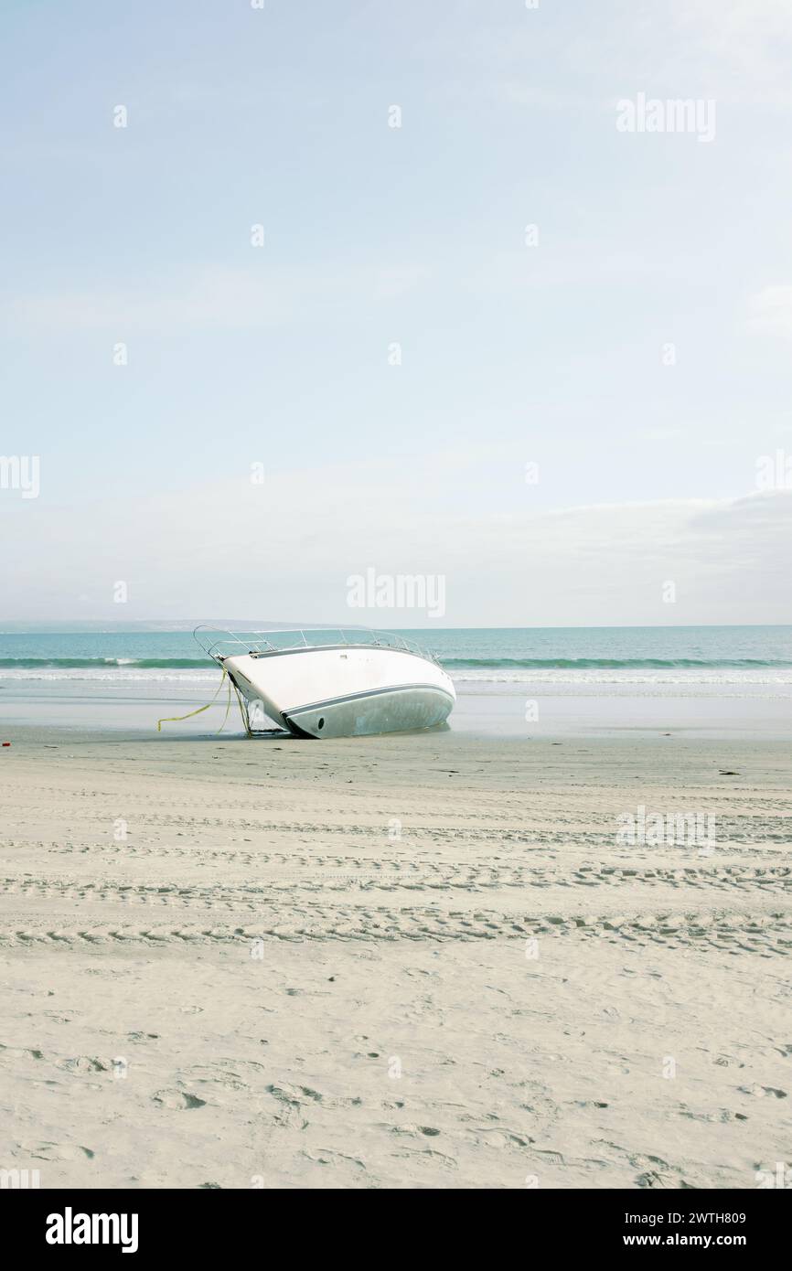 Shipwreck on Coronado Beach California Stock Photo