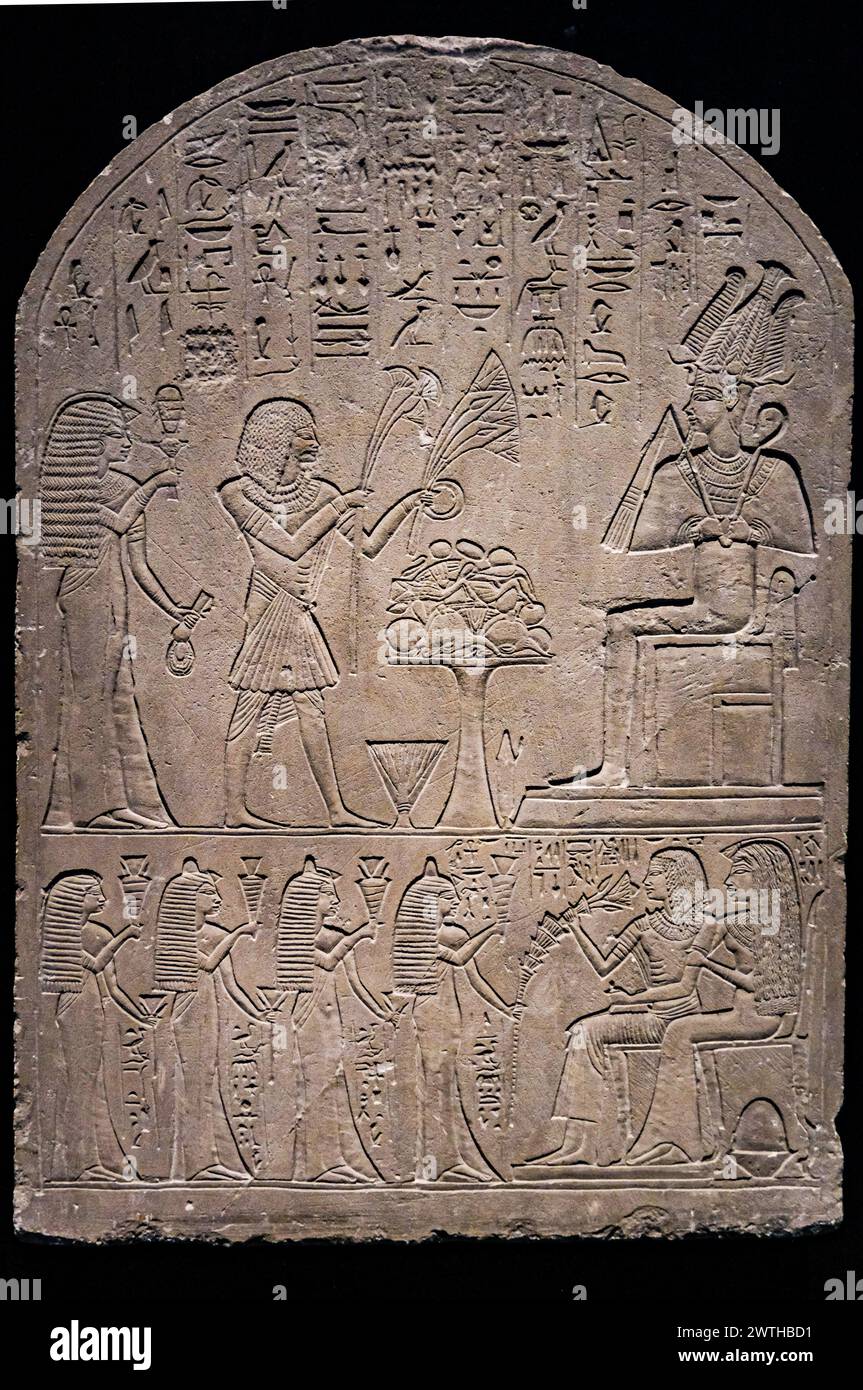 A closeup of an ancient Egyptian carvings on an old stone Stock Photo ...