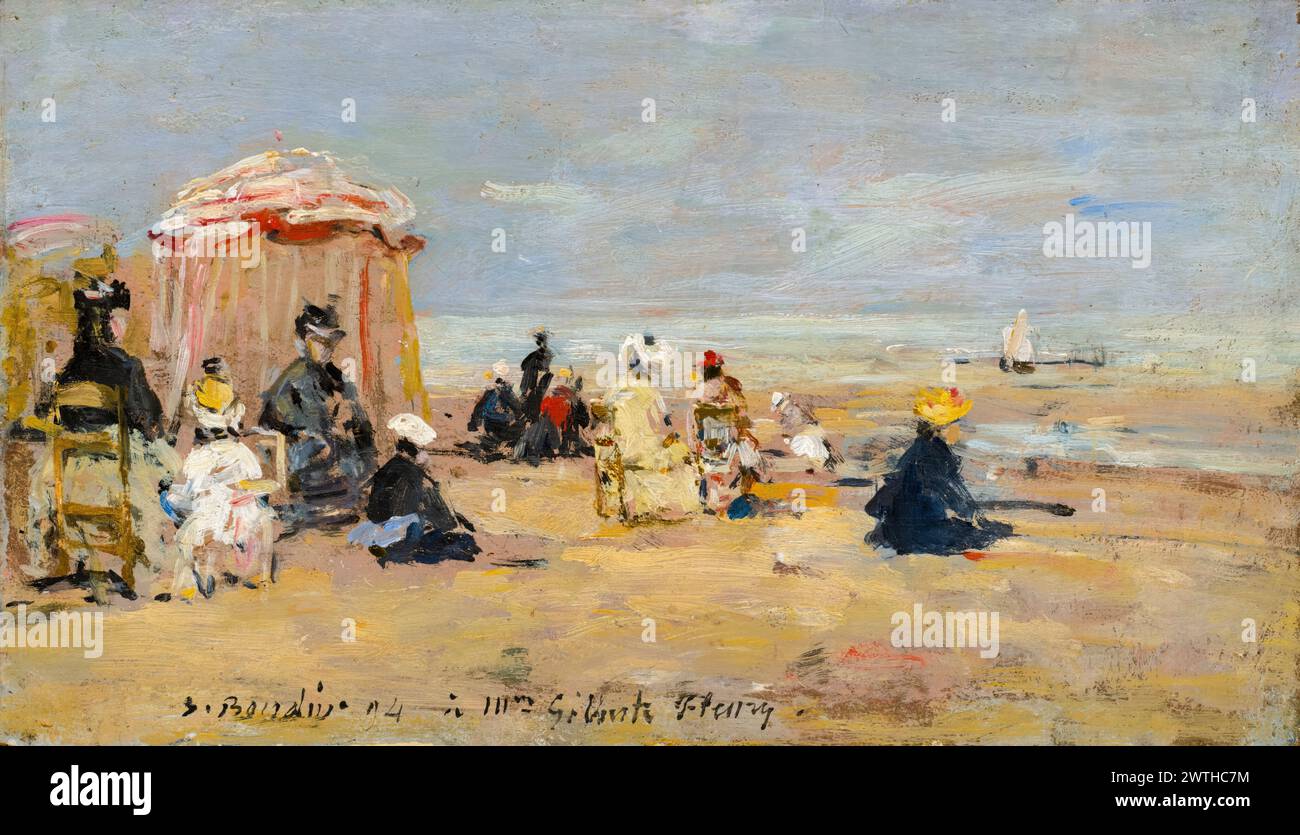 Eugène Boudin | On the Beach, Sunset | The Metropolitan