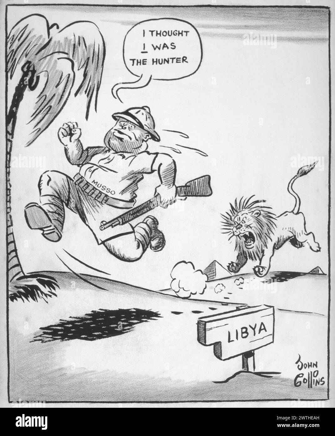 Cartoon - Reverse English. John Collins (1917-2007 Stock Photo - Alamy