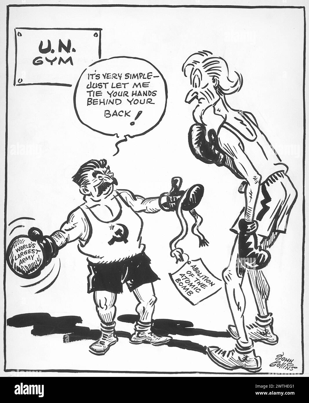 Disarmament cartoon hires stock photography and images Alamy