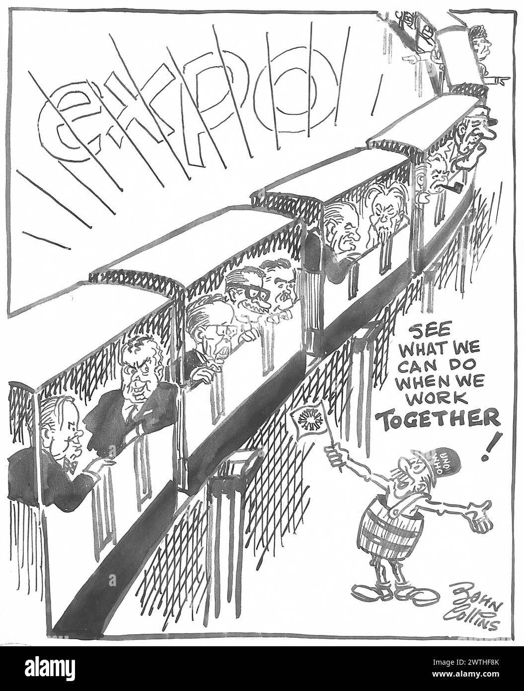 World power cartoon Black and White Stock Photos & Images - Alamy