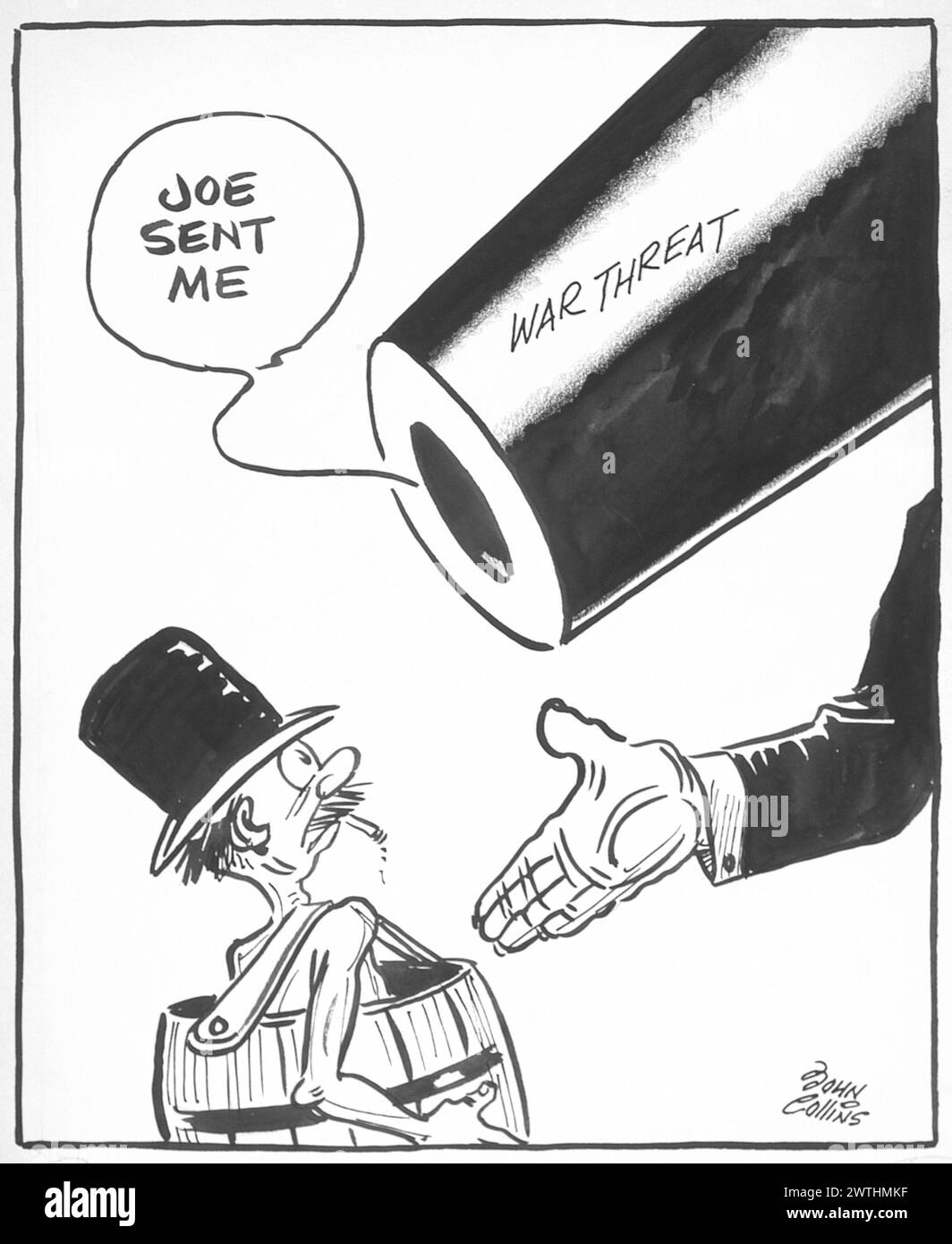 Cartoon Tax Collector. John Collins (19172007 Stock Photo Alamy