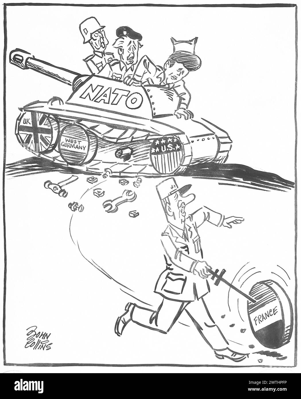 Cartoon The Big Wheel. John Collins (19172007 Stock Photo Alamy