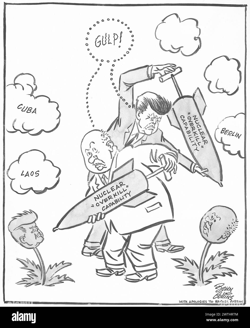 Cartoon Silent Spring. John Collins (19172007 Stock Photo Alamy