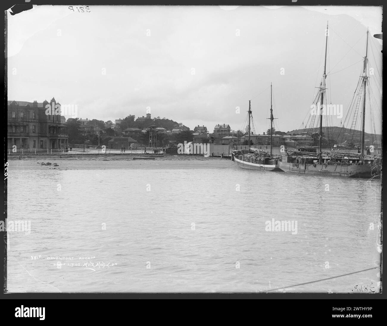 Devonport, Auckland gelatin dry plate negatives, blackandwhite