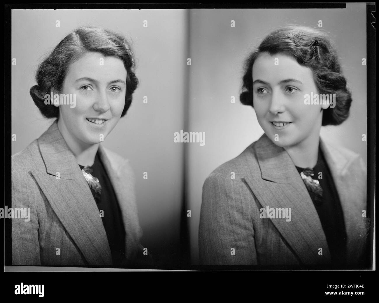 Kathleen Sargent (Bissett) gelatin silver negatives, black-and-white ...