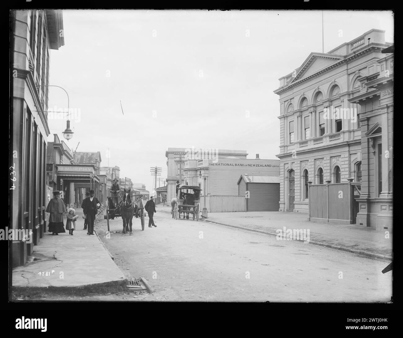 Revell Street, Hokitika gelatin dry plate negatives, black-and-white ...