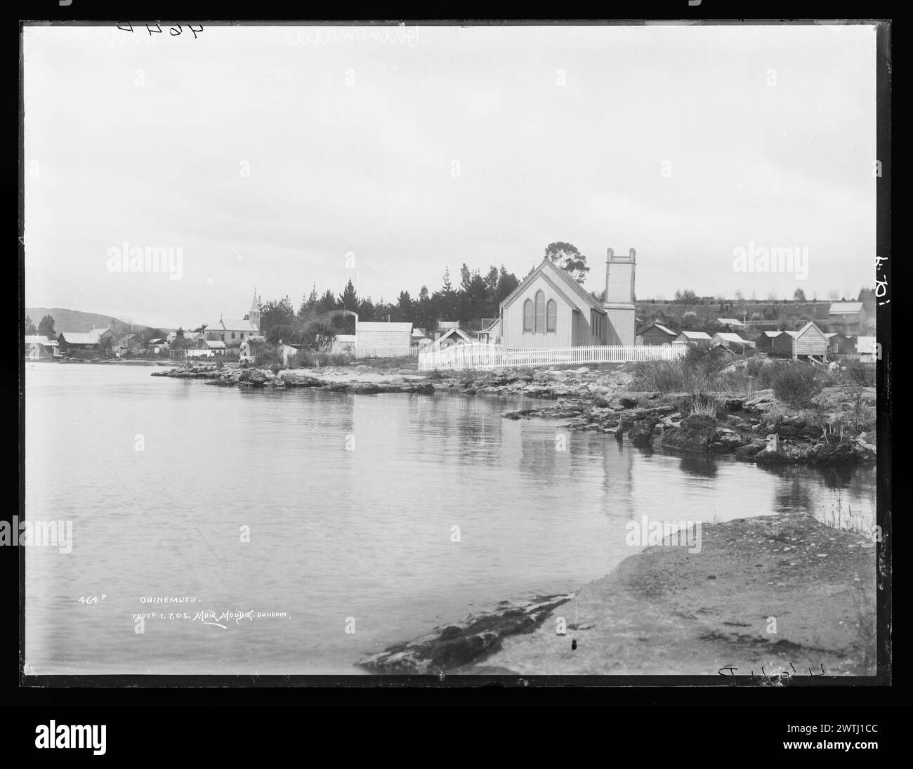 Ohinemutu gelatin dry plate negatives, blackandwhite negatives Stock