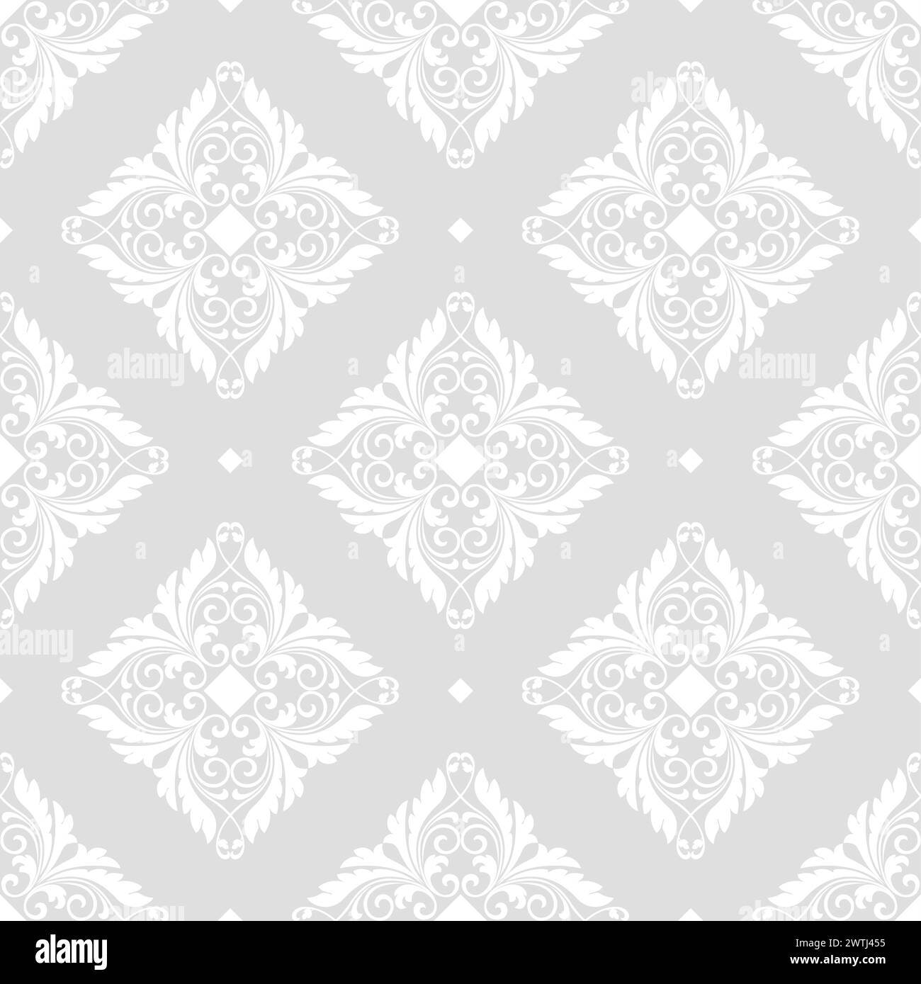 Floral pattern. Wallpaper baroque, damask. Seamless vector background
