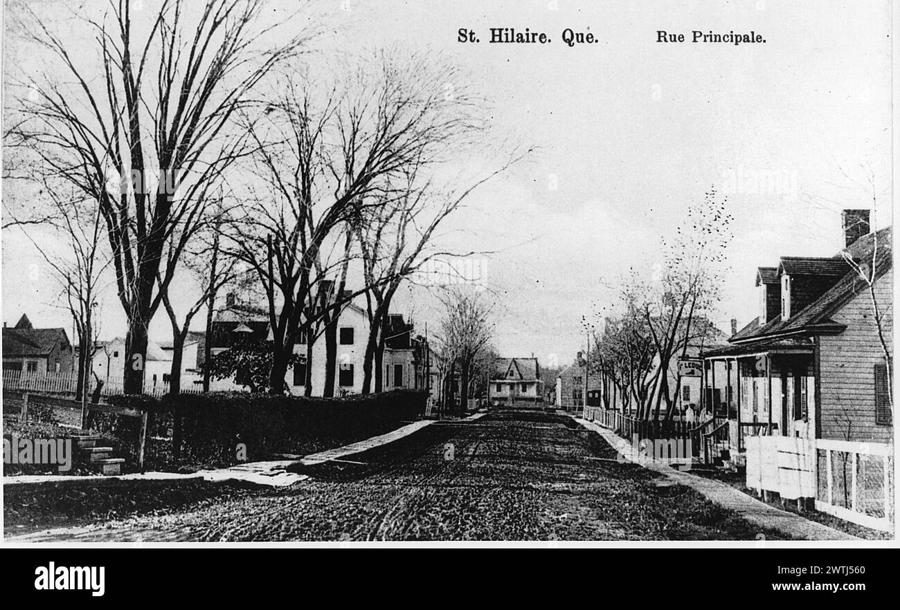 Rue principale Black and White Stock Photos & Images - Alamy