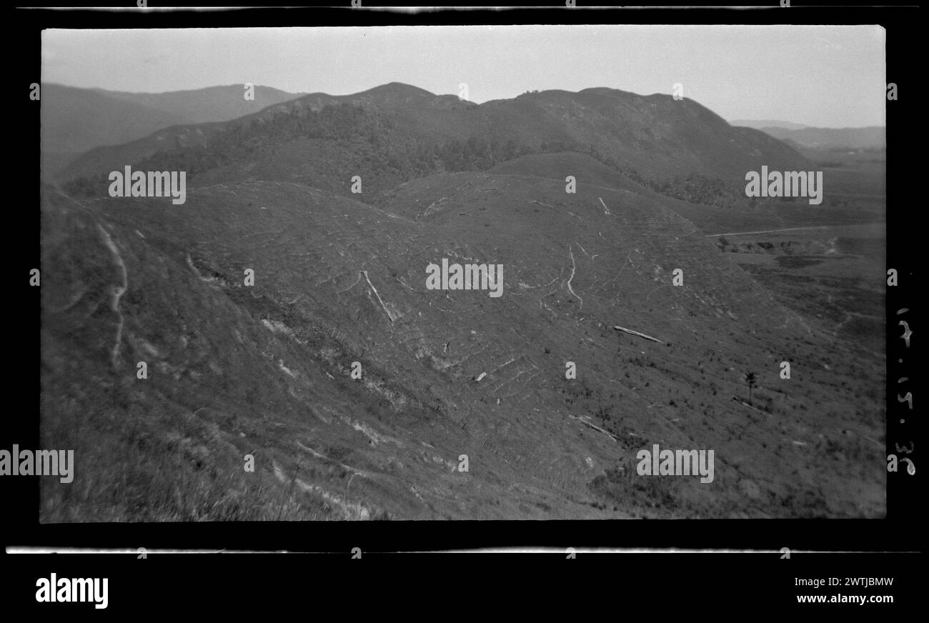 Horowhenua Geological and Tararua Range gelatin silver negatives, black ...