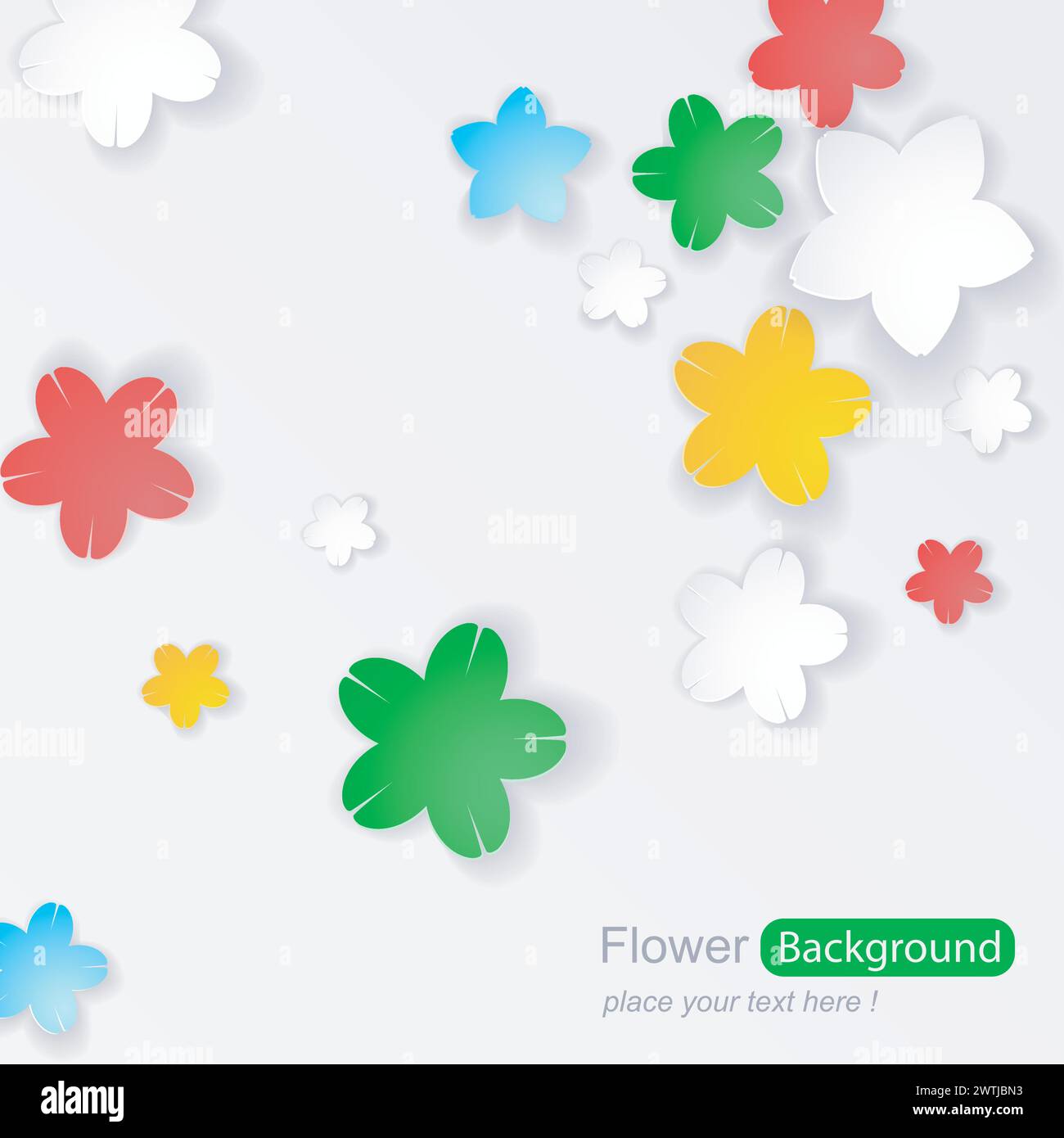 Flowers Background, Vector Illustration Stock Vector Image & Art - Alamy