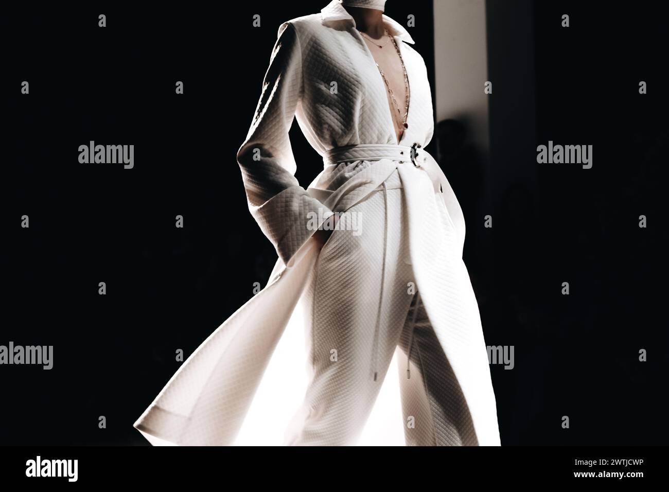 White jacket coat hi-res stock photography and images - Alamy