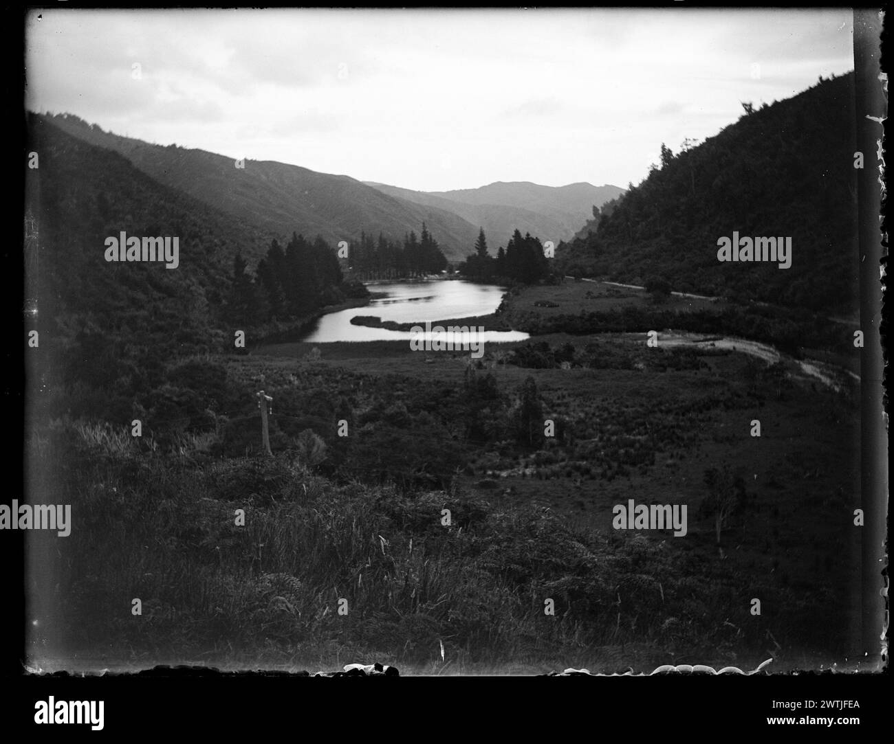 Topographical river view Black and White Stock Photos & Images - Alamy