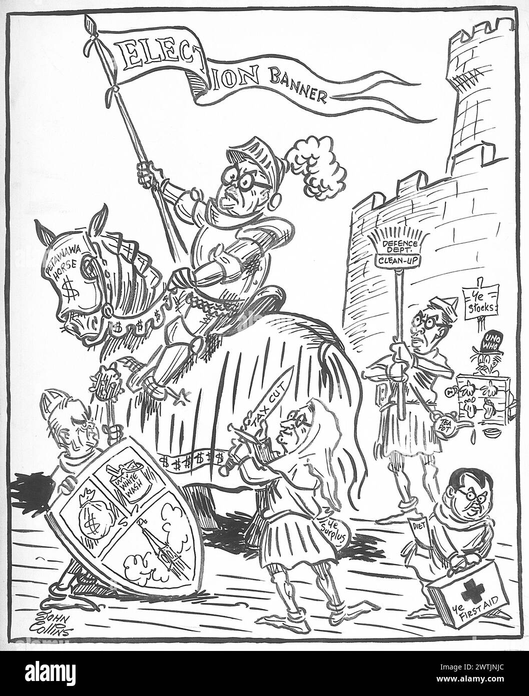 Cartoon Once More Unto The Breach Dear Friends John Collins Cartoon once more unto the breach dear friends john collins