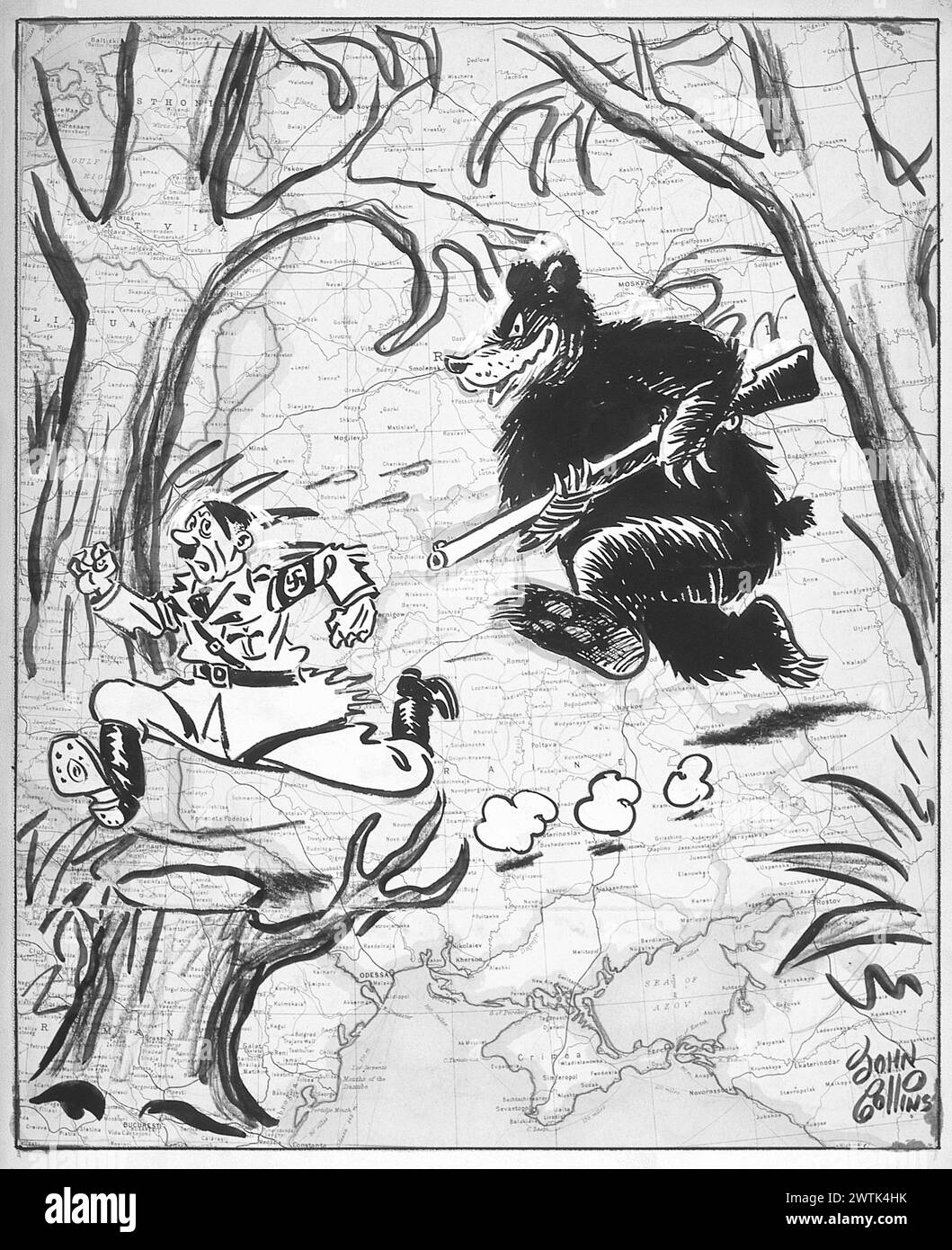 Cartoon Hunting Season. John Collins (19172007 Stock Photo Alamy