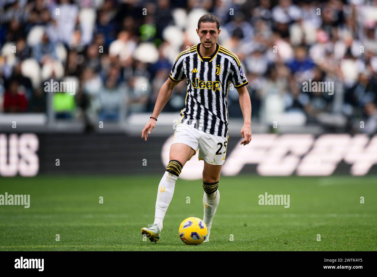 Turin, Italy. 17 March 2024. Adrien Rabiot of Juventus FC in action during the Serie A football match between Juventus FC and Genoa CFC. Credit: Nicolò Campo/Alamy Live News Stock Photo