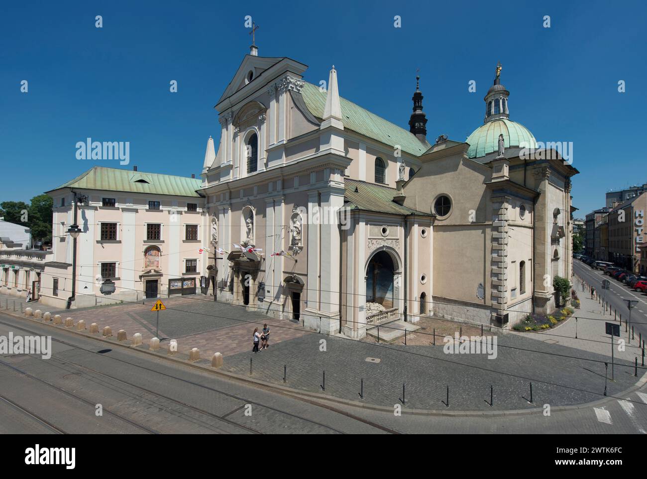 Church of the Visitation of the Blessed Virgin Mary, Carmelites, Karmelicka Street, Krakow, Poland Stock Photo