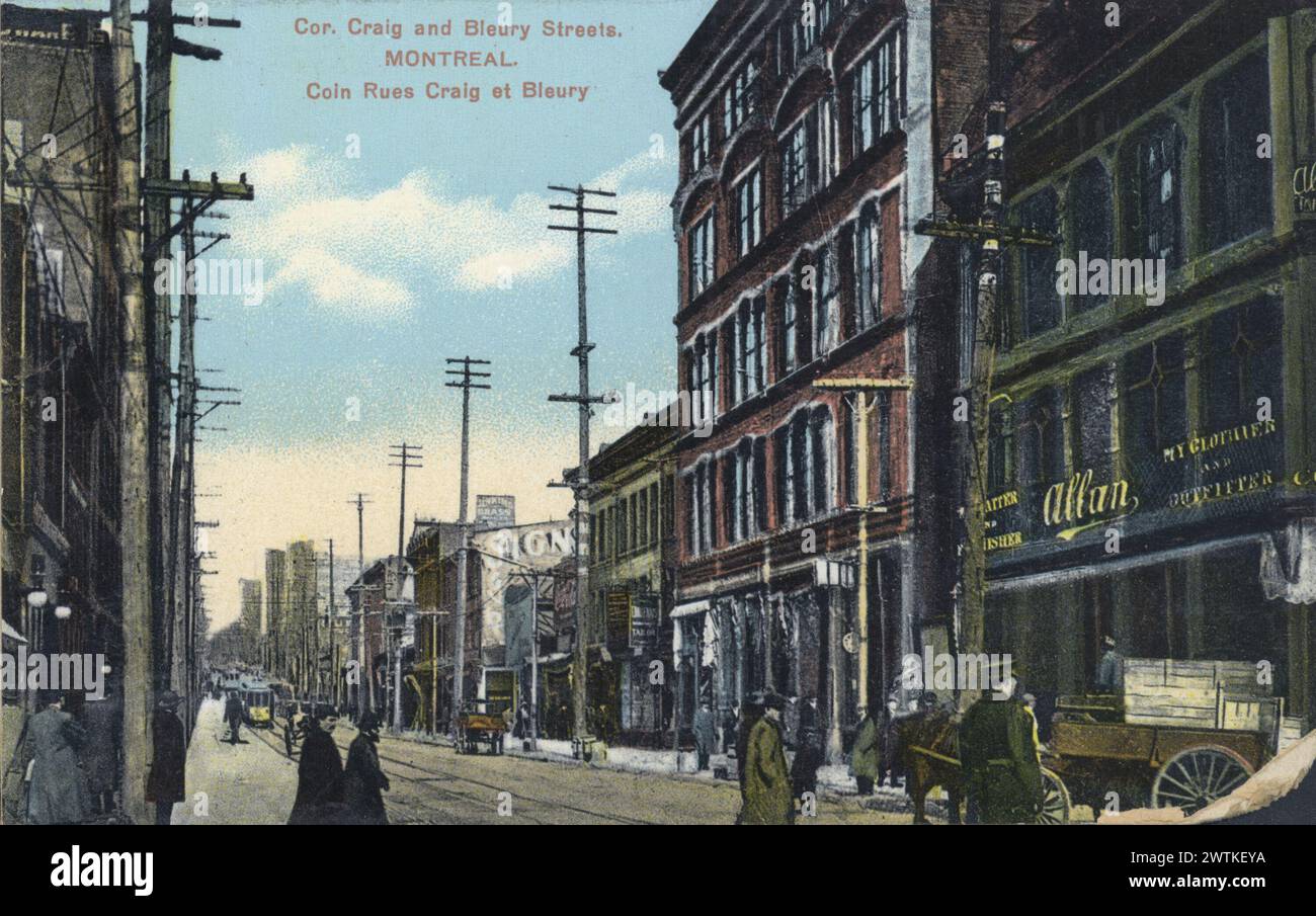1910 Montréal carte postale photo cortège funèbre 1910 Montréal carte postale photo cortège funèbre