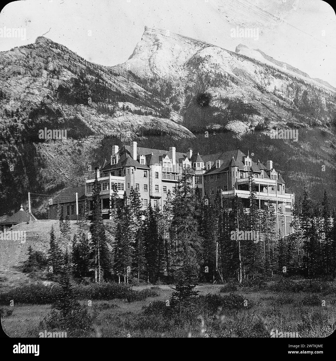 Hotel banff Black and White Stock Photos & Images - Alamy