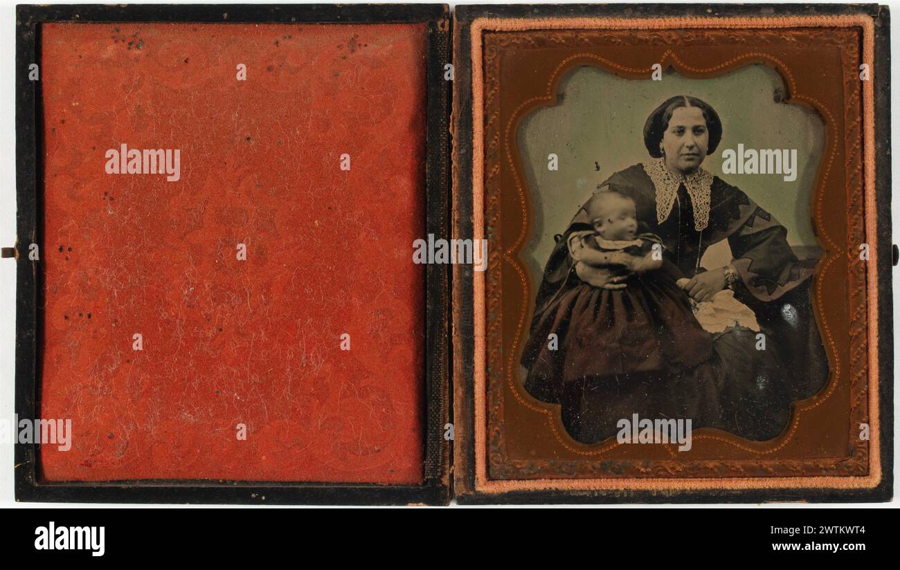 Ambrotype - Portrait of an unidentified woman with child, 1850-1870 ...