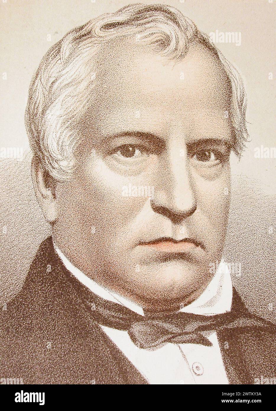 Chromolithograph Sir Louis Hippolyte La Fontaine Anonymous Stock