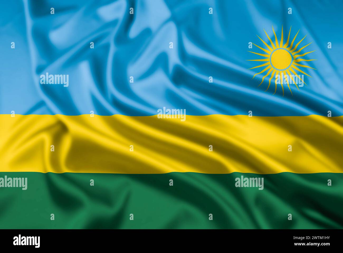 National flag republic rwanda hi-res stock photography and images - Alamy