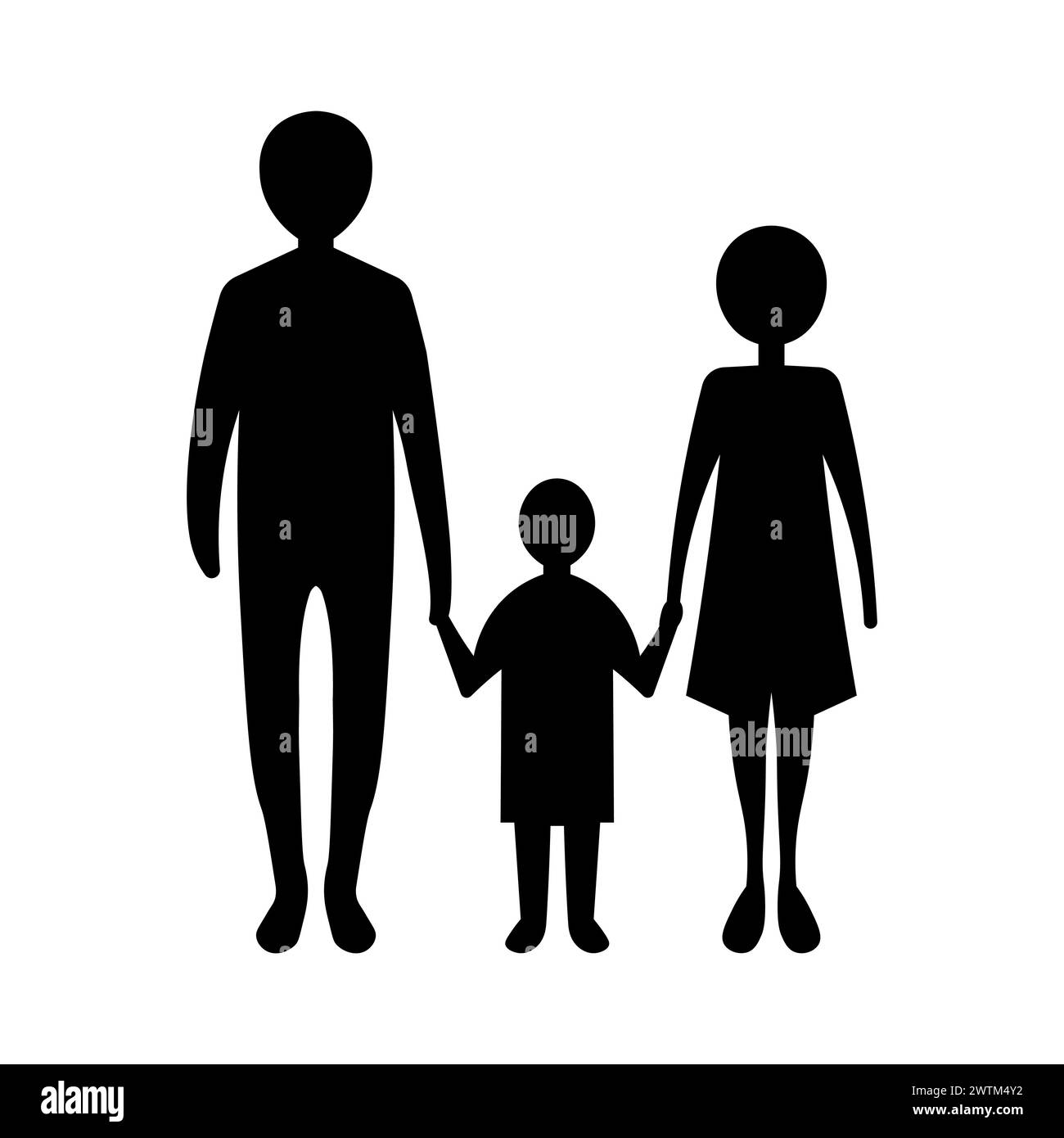 black vector family icon on white background Stock Vector Image & Art ...