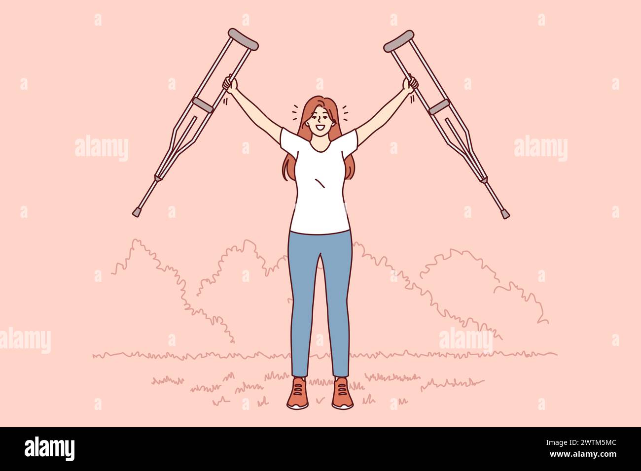 Woman armpit pain Stock Vector Images Alamy