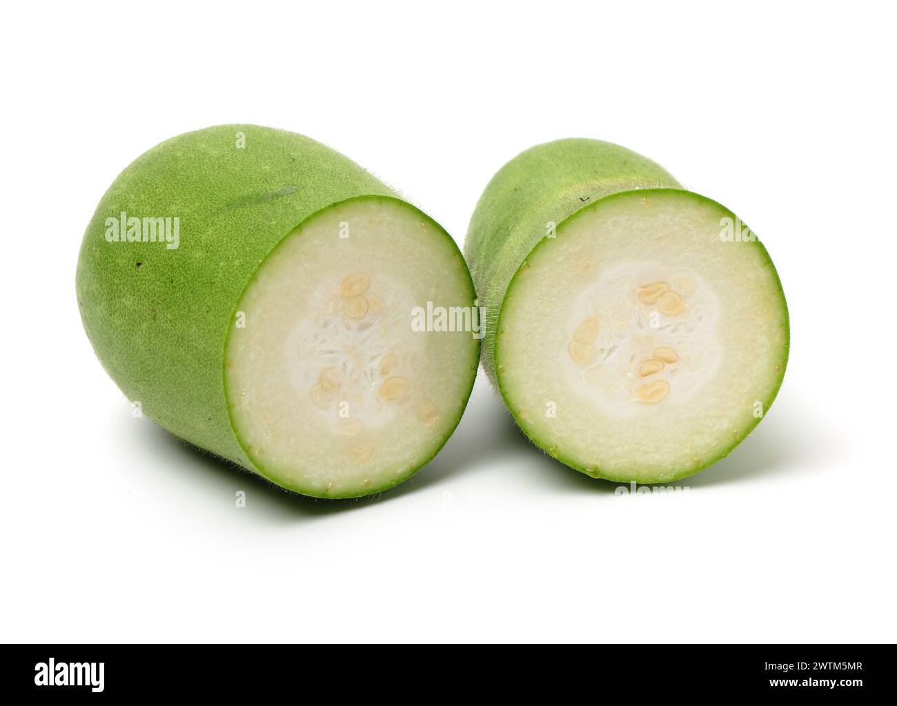 Winter melon on white background Stock Photo