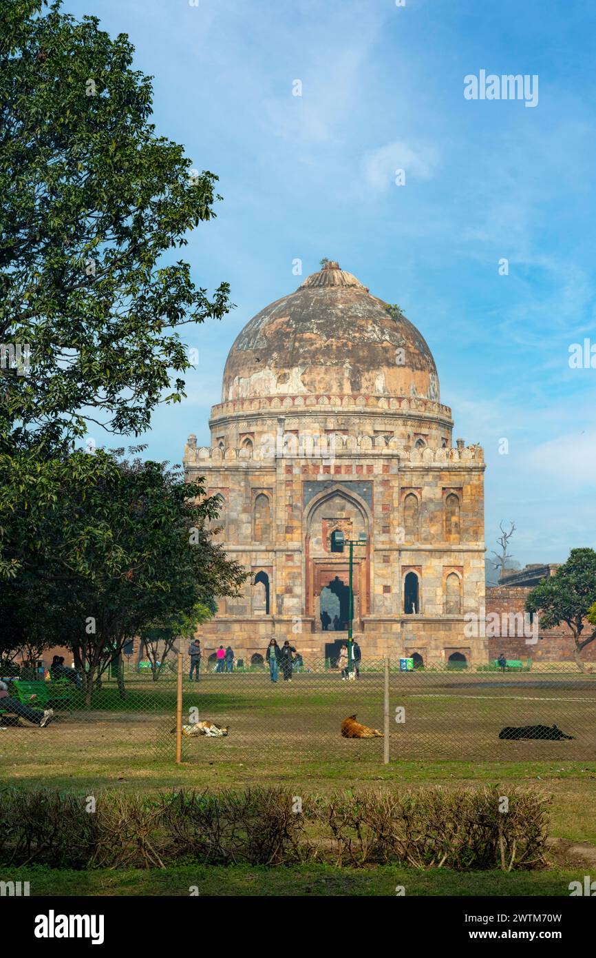 Indien, Delhi, New Delhi, Lodi-Gärten, Sheesh-Gumbad Stock Photo