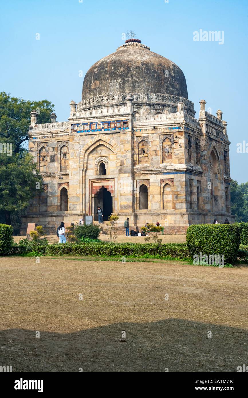 Indien, Delhi, New Delhi, Lodi-Gärten, Sheesh-Gumbad Stock Photo