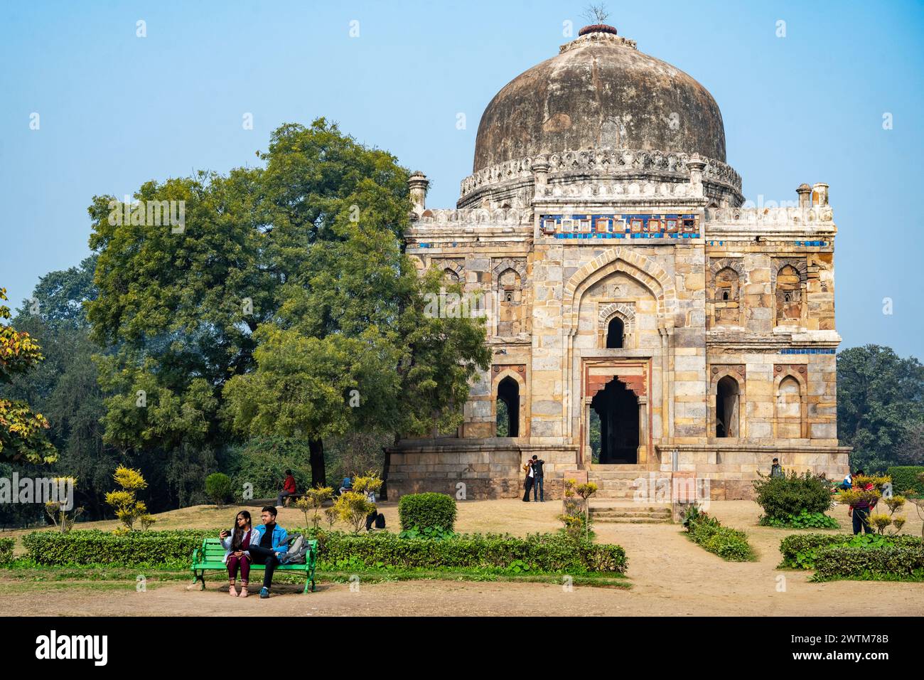 Indien, Delhi, New Delhi, Lodi-Gärten, Sheesh-Gumbad Stock Photo