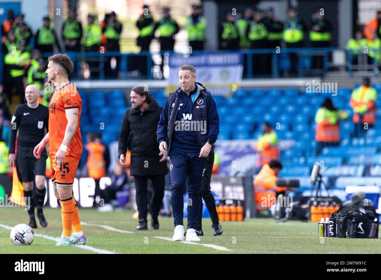 Neil Harris, Millwall manager, smiles during the Sky Bet Championship