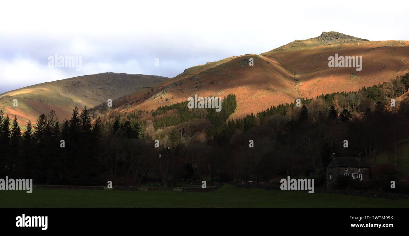 Butter Crag near Grasmere. Stock Photo