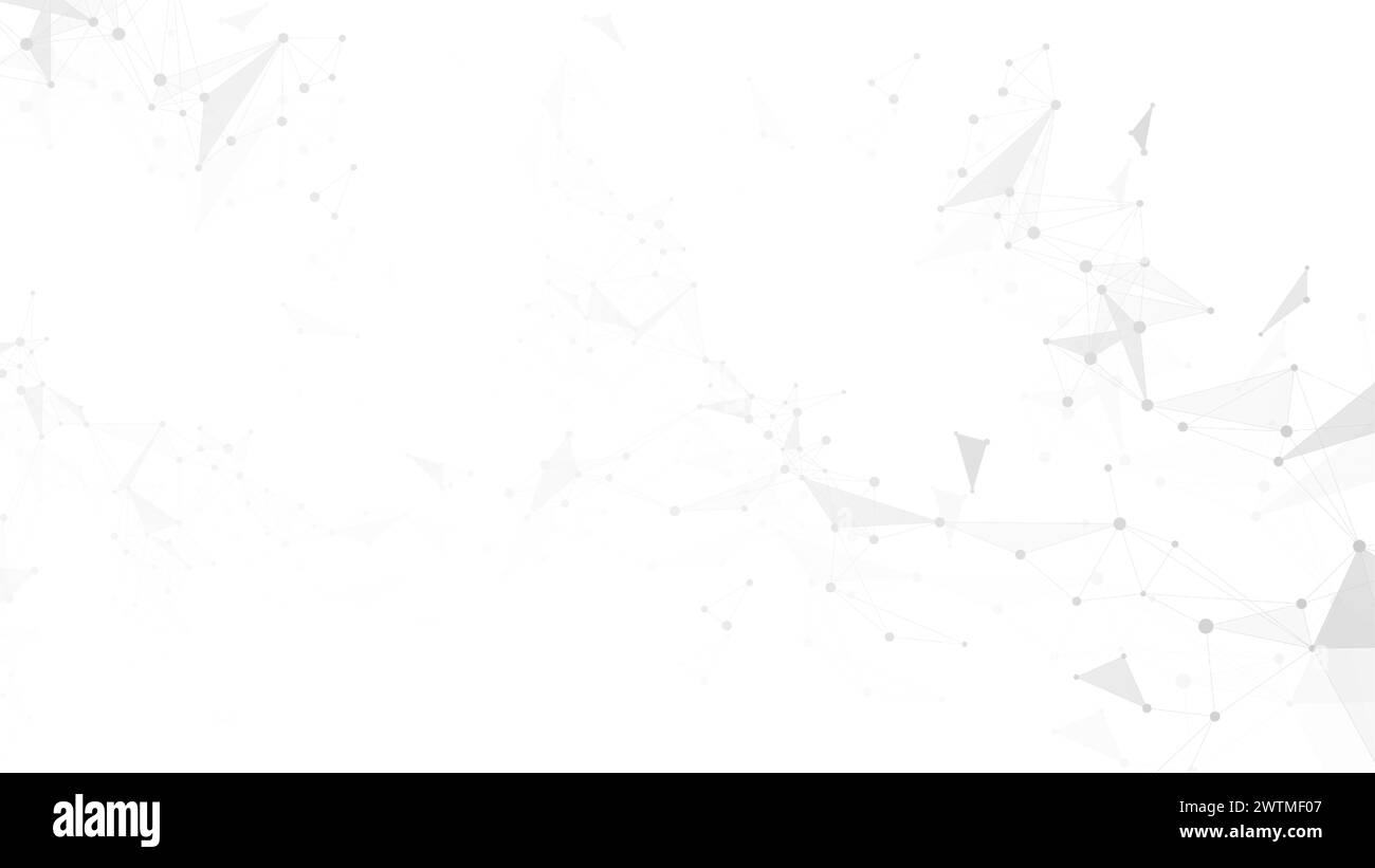 Abstract tech network connection dots. Digital technology and big data ... image.